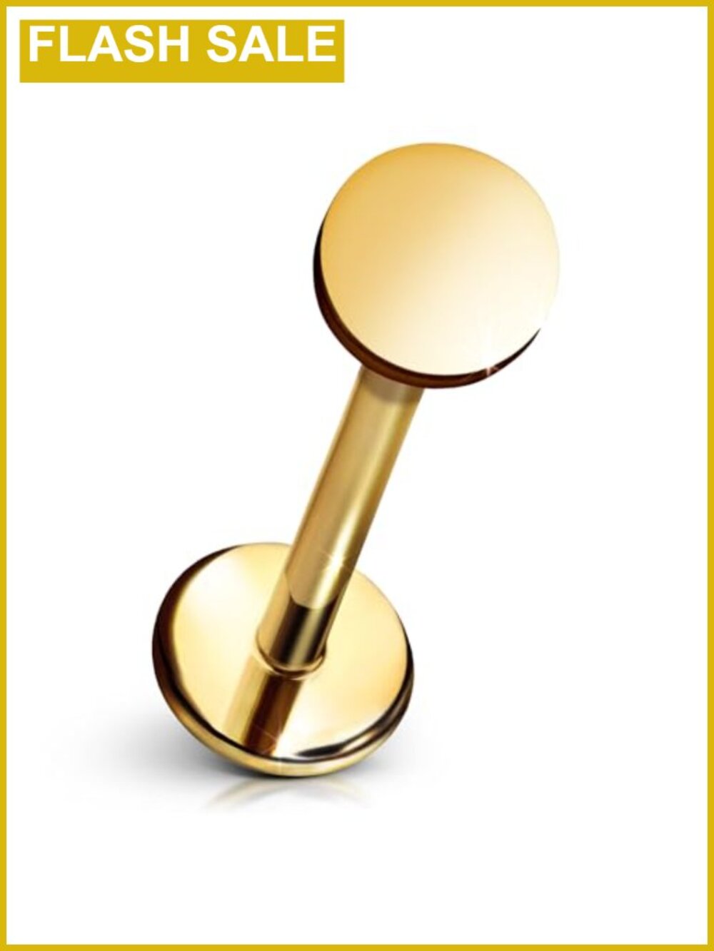 Hypoallergenic Titanium Flat Back Stud Earring Single